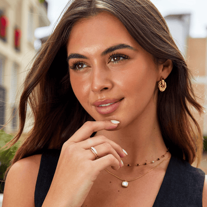 Lagret Sahara Guld Ring