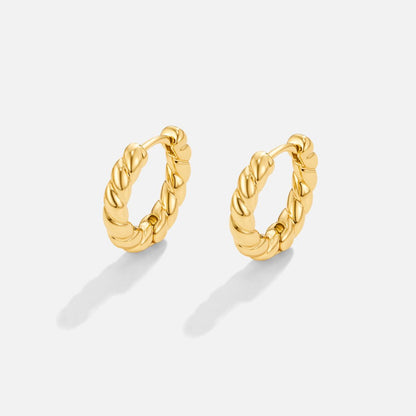 Layla Guld Twist Øreringe