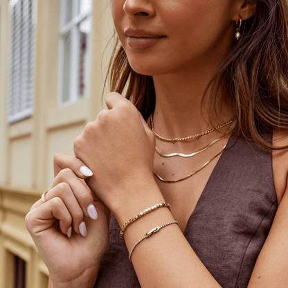 Lexi 18K Guld Terning Armbånd