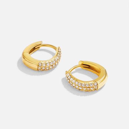 Lily Crystal Hoop Øreringe