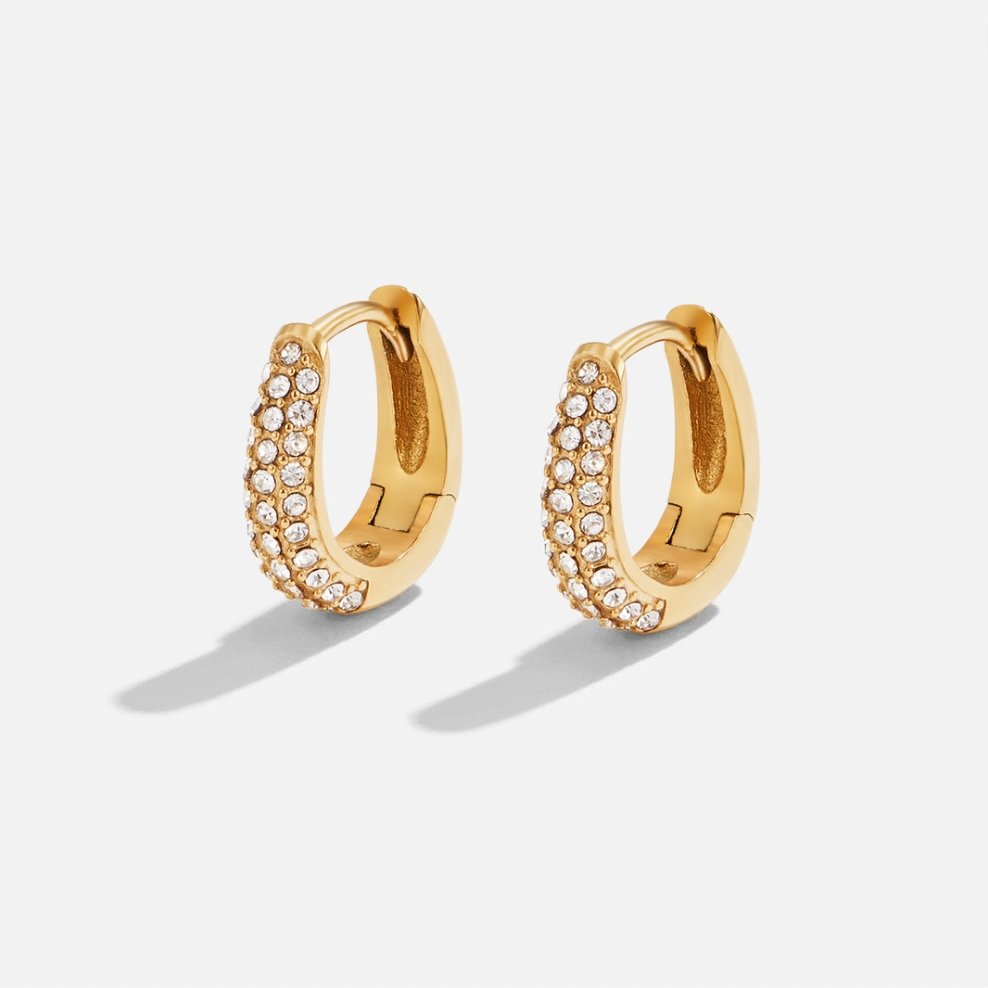Lily Crystal Hoop Øreringe