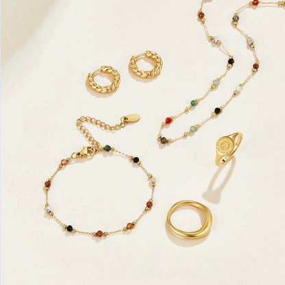 Lulu Perle Sten Armbånd