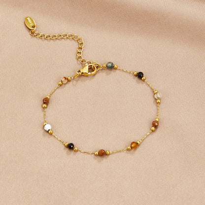 Lulu Perle Sten Armbånd