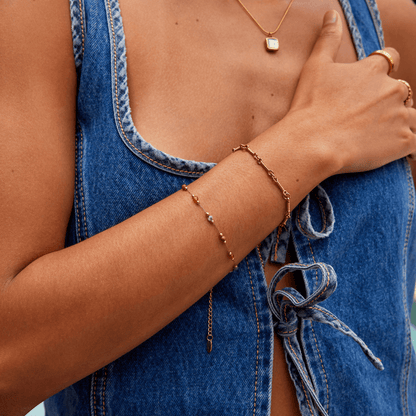 Lulu Perle Sten Armbånd