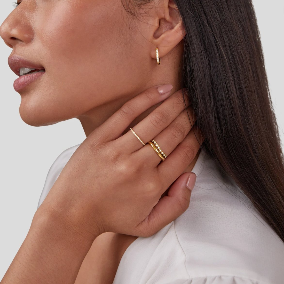 Marissa Hvid Krystal Lagdelt Ring