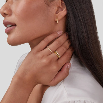 Marissa Hvid Krystal Lagdelt Ring