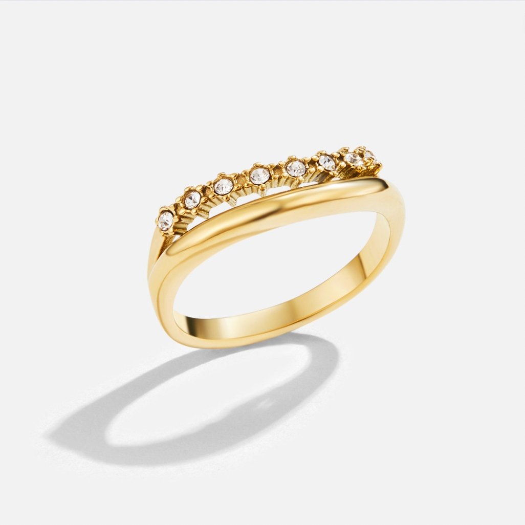 Marissa Hvid Krystal Lagdelt Ring