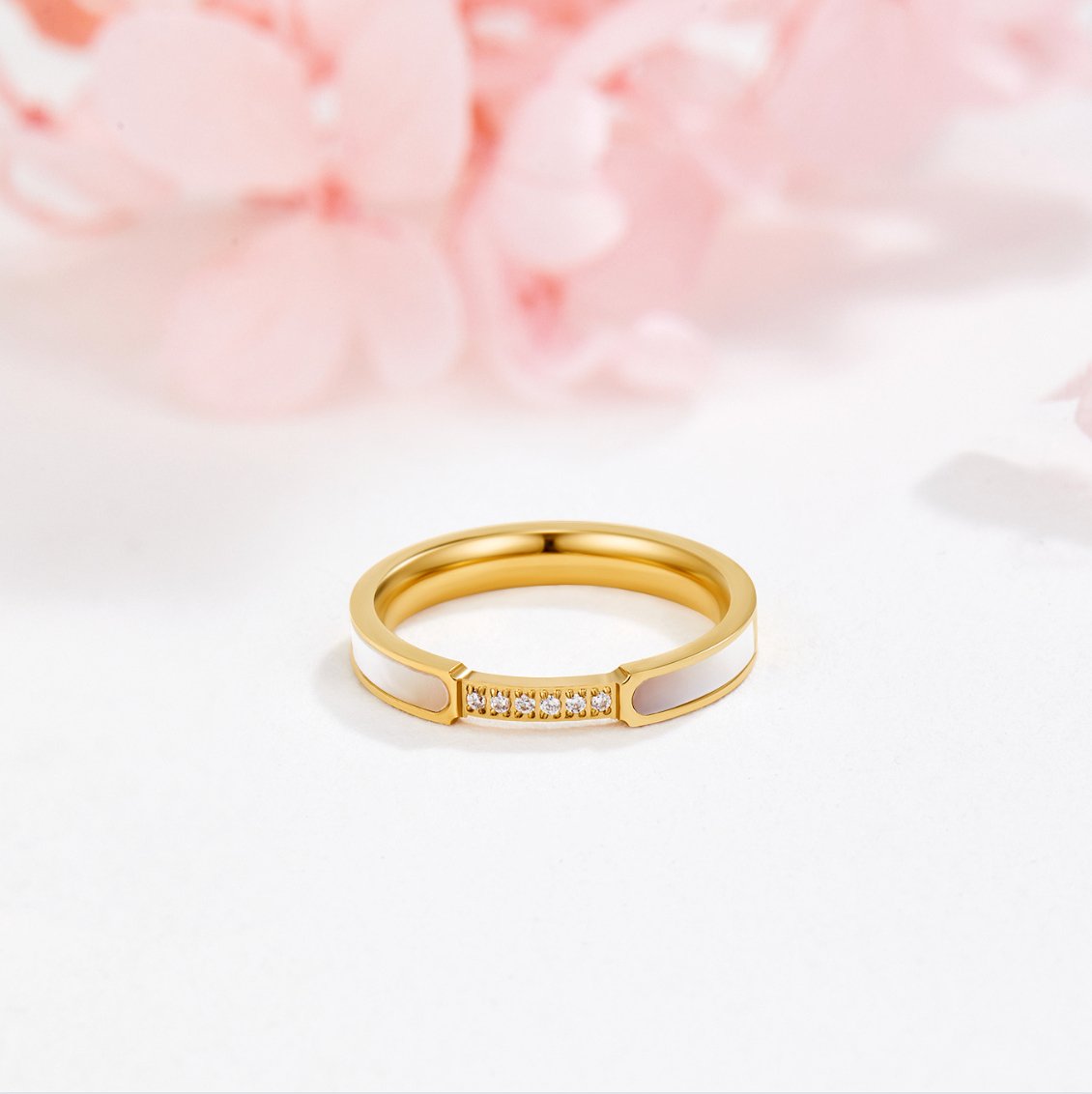 Moder Perle & Krystal Ring