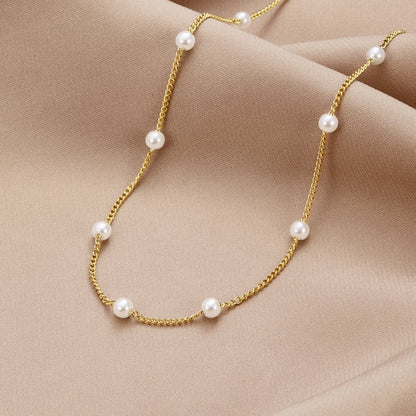 Nura Pearl 18K Guld Halskæde