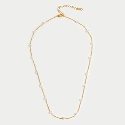 Nura Pearl 18K Guld Halskæde