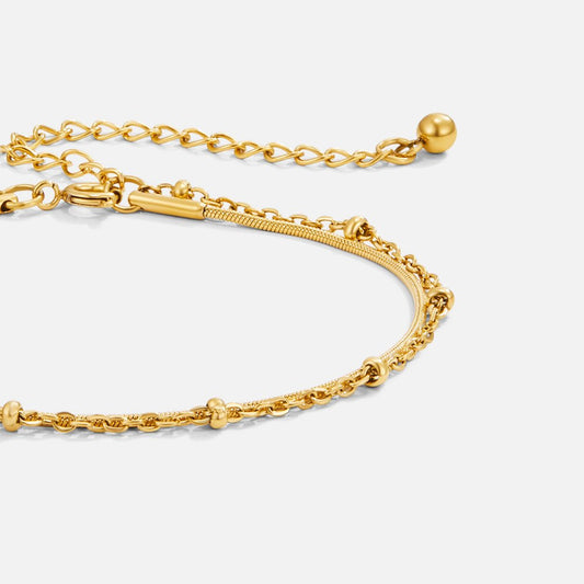 Pia Guld Lagdelt Armbånd