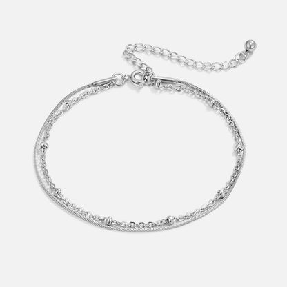 Pia Sølv Lagdelt Armbånd