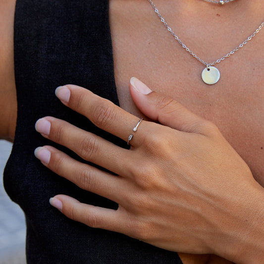 Serena Sølv Krystal Ring