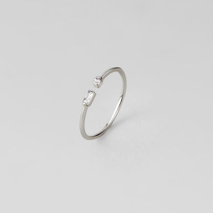 Serena Sølv Krystal Ring