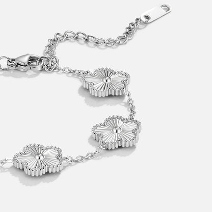 Sølv Kløver Armbånd