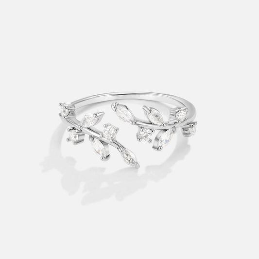 Sølvkrystal Vine Ring