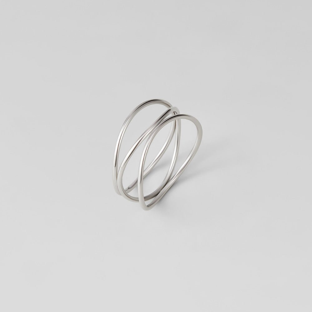 Sølv Uendelig Loop Ring
