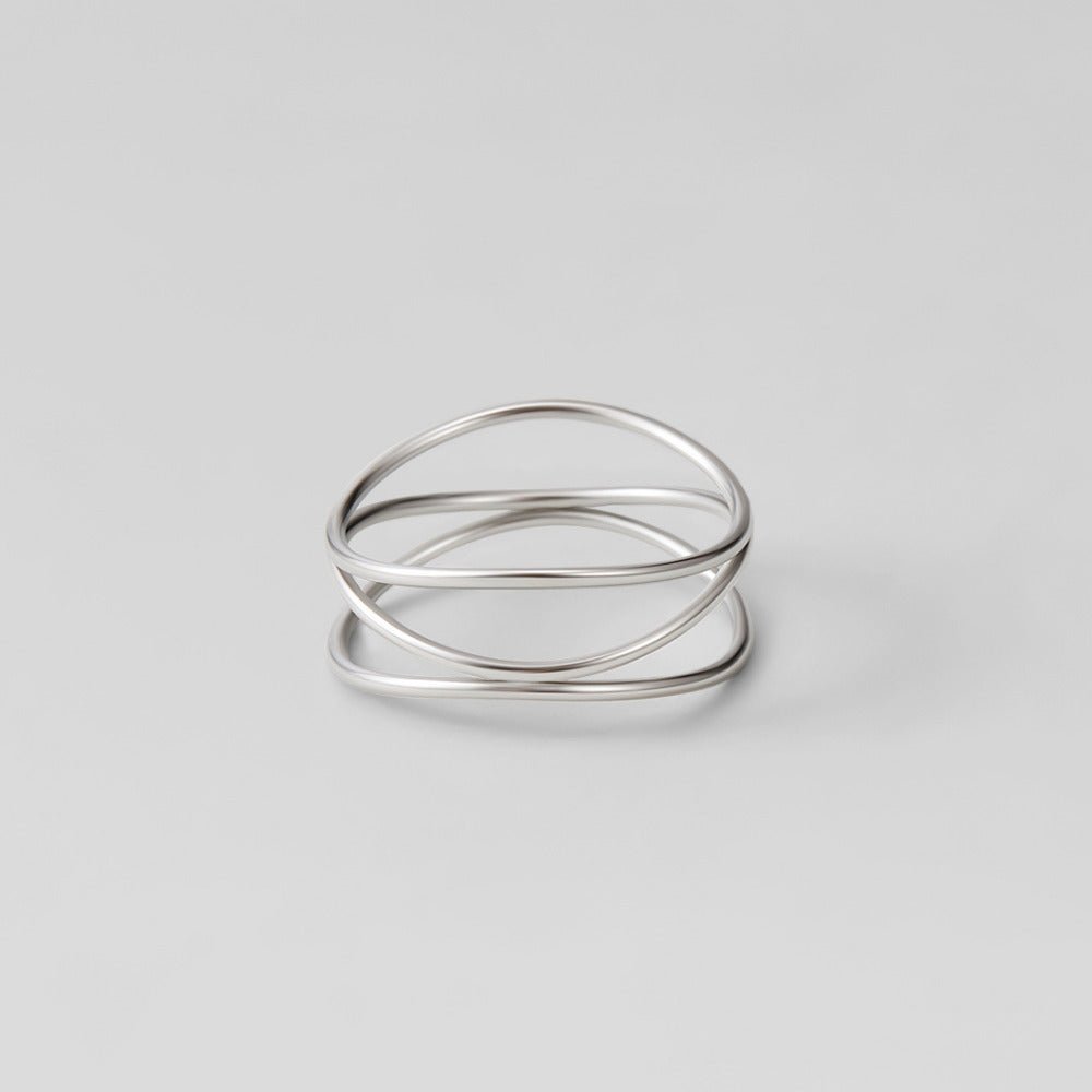 Sølv Uendelig Loop Ring