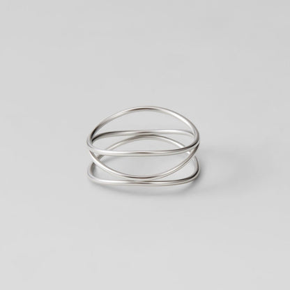 Sølv Uendelig Loop Ring