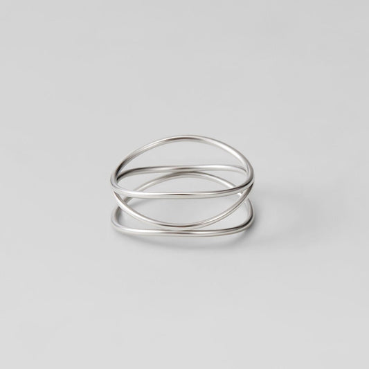 Sølv Uendelig Loop Ring