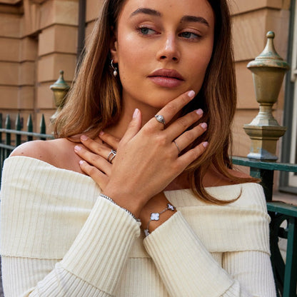 Sølv Vintage Royal Perle Ring