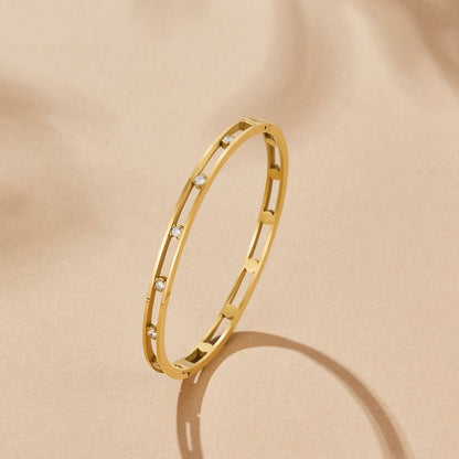Sofia Krystal & Guld Bangle