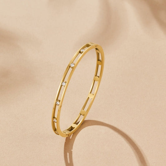 Sofia Krystal & Guld Bangle