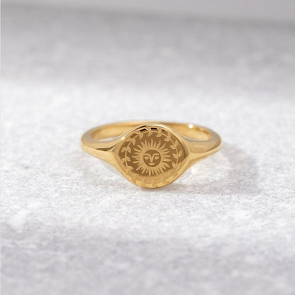 Sommer Solhverv Guld Ring