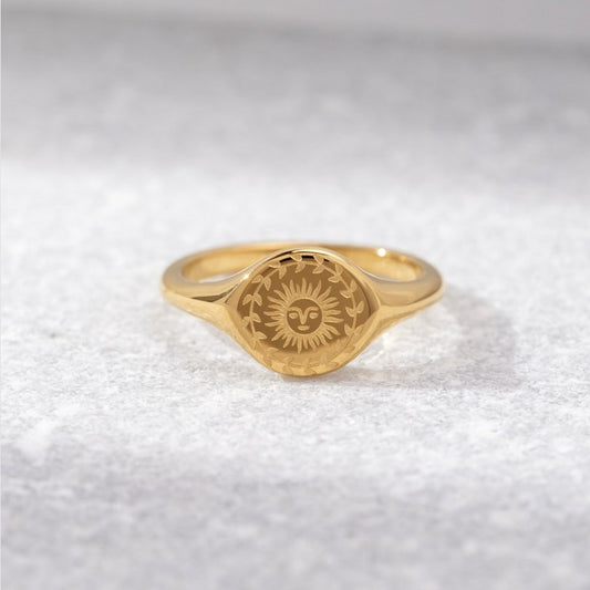 Sommer Solhverv Guld Ring
