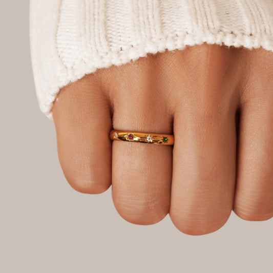 Tali Rainbow Crystal Ring