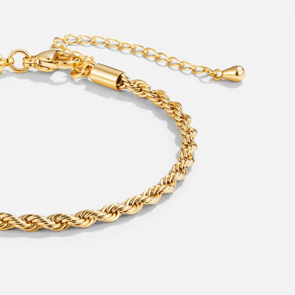 Twisted 18K Guldarmbånd