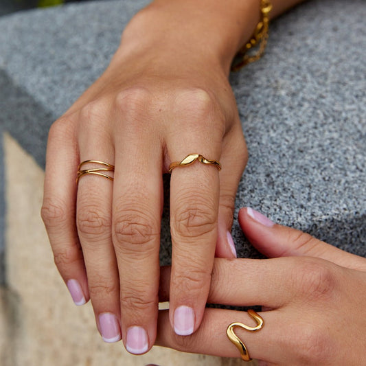 Twisted Athena Guld Ring
