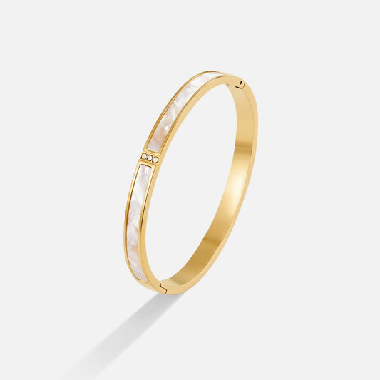 Hvid Sahara Guld Armbånd