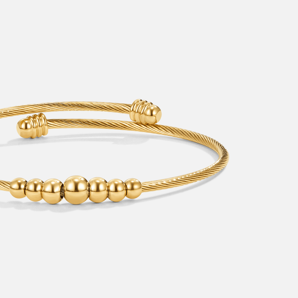 Yuri Gold Perle Bangle
